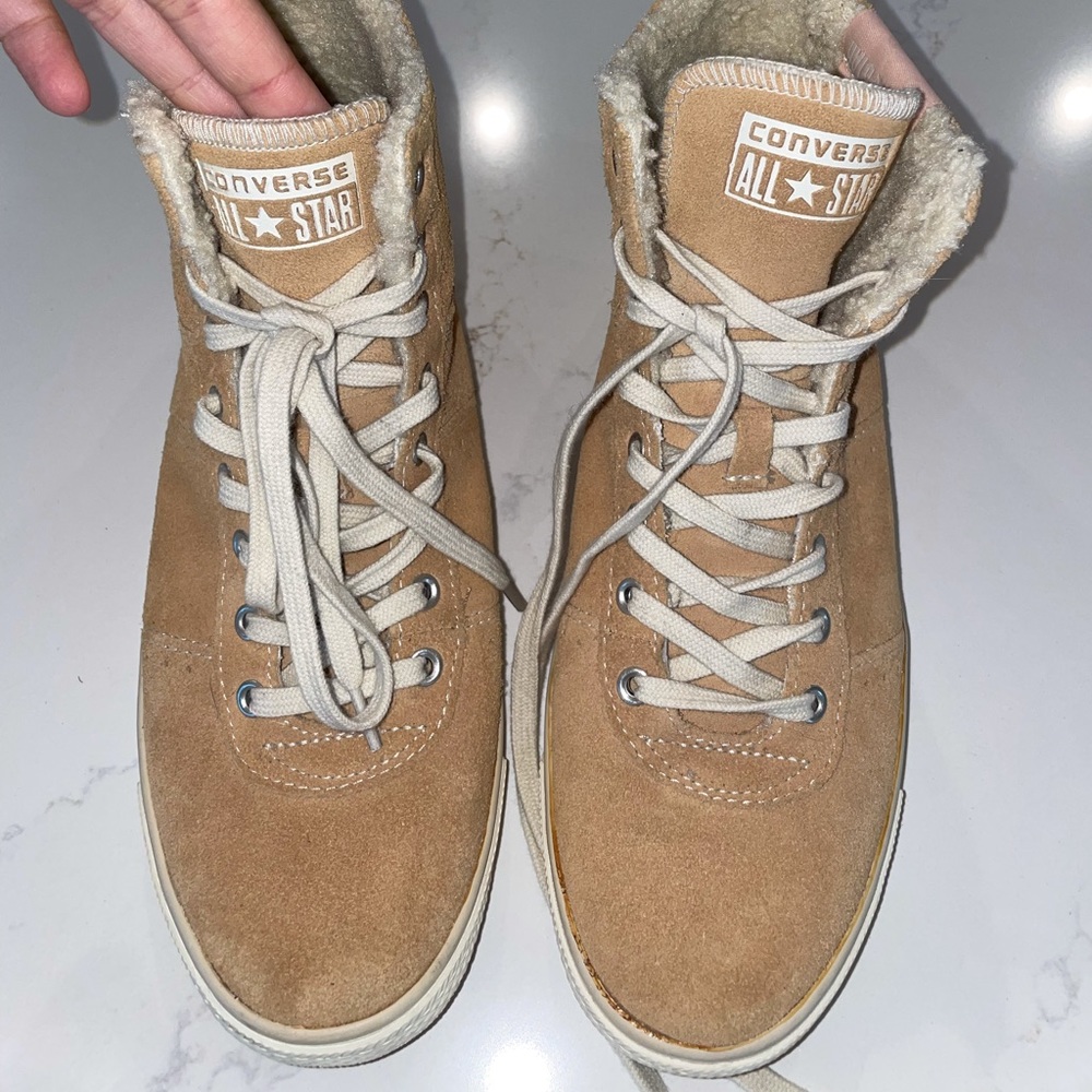 Converse All star Fur lined high top sneaker